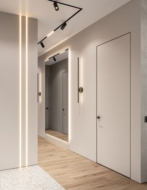 Ideas For Corridors, Corridor Design Home Modern, Home Corridor Design, Corridor Design Home, Corridors Design Home, Corridor Ideas, Decoration Hall, Design Hall, Corridor Design