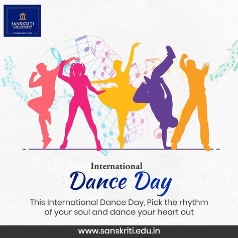 World Dance Day Poster, International Dance Day Poster, Dance Event Poster, Interactive Art Wall, Happy International Dance Day, Dance Icon, International Dance Day, Let Your Soul Shine, School Board Decoration