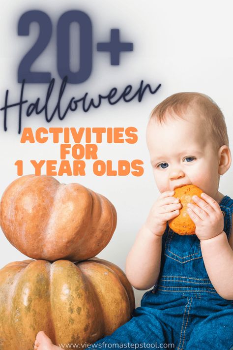 Here is a collection of halloween activities for 1 year olds including science, sensory play and arts and crafts. Halloween Activities For 2 Year, Halloween Activities For Baby Room, Halloween Crafts For 16 Month Old, Halloween Craft One Year Old, Halloween Activities For 1 Year, Halloween Craft For One Year Olds, Halloween Party Ideas For Infants, Crafts For 1 Year Fall, Halloween Activity For Infants