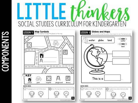 Units For Kindergarten, Kindergarten Social Studies Lessons, Teaching Maps, Preschool Social Studies, For Kindergarten, Social Studies Notebook, Social Studies Curriculum, Kindergarten Social Studies, Social Studies Unit