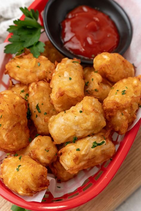 Homemade Tater Tots Recipe Homemade Tater Tots Recipes, British Meals, Tator Tot Recipe, Tater Tot Appetizers, Homemade Tater Tots, Tater Tot Recipes, Tater Tot Casserole Recipes, Tator Tots, Shredded Potatoes