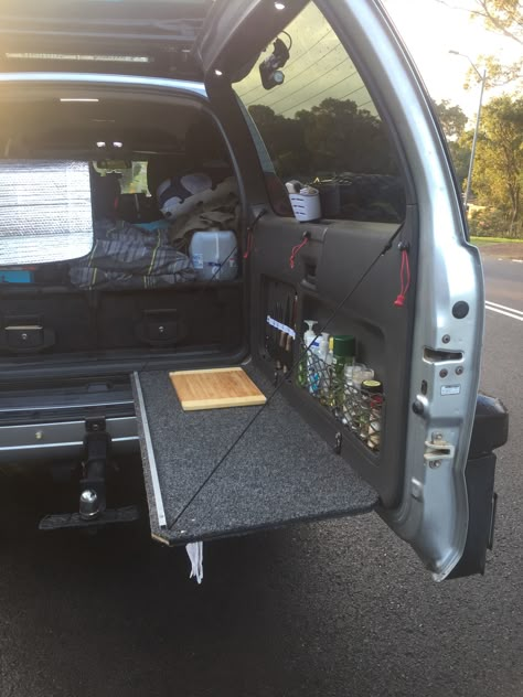 4wd Rear Setup, Pajero Camping Setup, 4runner Build Out, Prado Camping Setup, Jimny Camping Setup, Toyota Rav4 Camping, 4wd Camping Setup, Prado Camper, Rav 4 Camping