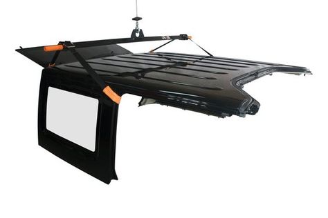 J-BARR: Jeep Wrangler Hardtop Removal Hoist System (Fits 2007 to Current. Both 2-Door and 4-Door Models) Jeep Hardtop Storage, Jeep Wrangler Hard Top, Jeep Hard Top, Hunting Truck, Jeep Garage, Jeep Unlimited, Best Jeep Wrangler, Jeep Doors, Jeep Tops