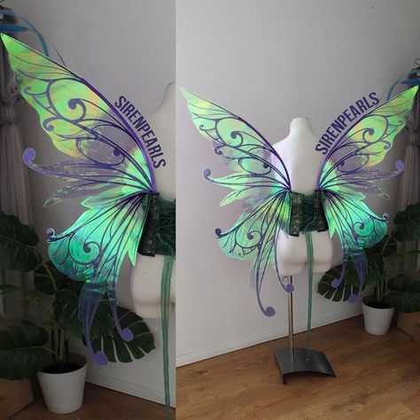 Fairycore Costume, Iridescent Fairy Wings, Iridescent Fairy, Diy Fairy Wings, Fairy Photography, Kristina Webb, Gossamer Wings, Wings Costume, Fairy Fashion