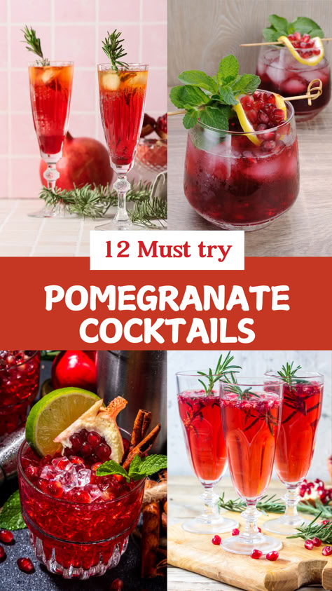 Pomegranate Cocktail Recipes Drinks With Pomegranate Liquor, Sparkling Pomegranate Cocktail, Pomegranate Paloma Cocktail, Christmas Cocktails With Pomegranate, Burgundy Cocktail Drink, Pomegranate Whiskey Cocktail, Drinks With Pomegranate Seeds, Pomegranate Ginger Beer Cocktail, Christmas Pomegranate Drink