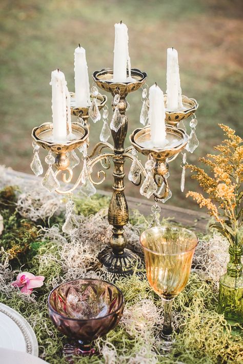 Fairytale Wedding Theme Table Decor, Fairytale Core Wedding, Forest Core Wedding, Whimsical Astethic, Fantasy Wedding Ideas Fairytale, Fall Fairytale Wedding, Fae Wedding Theme, Forest Wedding Fairytale, Fairytale Decorations