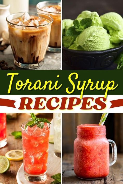 Try these Torani syrup recipes to add flavor to your drinks! From iced coffee to Italian soda to rainbow slushies, there's a Toriani syrup for everyone. Torani Syrup Recipes Iced Tea, Homemade Torani Syrup, Torani Cherry Syrup Recipes, Torani Almond Syrup Recipes, Recipes With Torani Syrup, Torani Blue Raspberry Syrup Recipes, Raspberry Torani Syrup Recipes, Torani Syrup Cocktail Recipes, Davinci Syrup Recipes Drinks