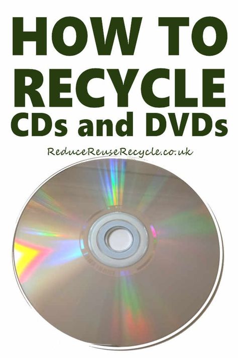 How To Recycle CDs, DVDs and Blu-rays Diy Old Cds Ideas, Recycled Cds, Old Cd, How To Recycle, Old Cds, Plastic Plant Pots, Printer Cartridge, Old Boxes, Reduce Reuse Recycle