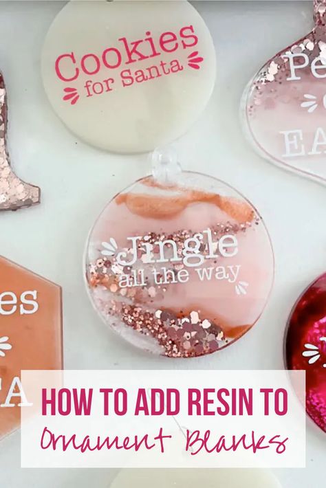 Ideas For Acrylic Blanks, Epoxy Resin Ornaments Diy, Resin Tree Ornaments, Personalized Acrylic Christmas Ornaments, How To Make Resin Ornaments, Acrylic Blank Christmas Ornaments, How To Make Acrylic Ornaments, Painted Acrylic Ornaments Diy, Painting Acrylic Ornaments