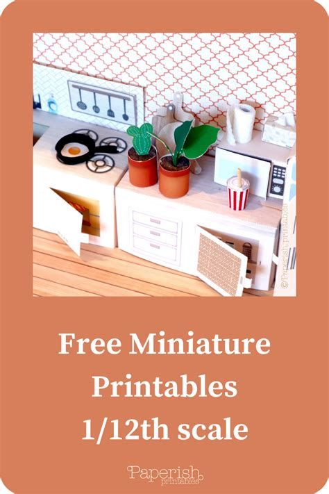 FREE 1:12 scale miniature printable - Freespoke Image Search Paper Doll Furniture Free Printable, 3d Paper Doll House Furniture Templates, Free Printable Doll House Wallpaper, Paper Dollhouse Furniture Printables, Diy Miniatures Tutorials Free Printable, Miniature Kitchen Printables, Miniature Projects Free Printable, Printable Doll House Templates, Dollhouse Furniture Templates Free Printable