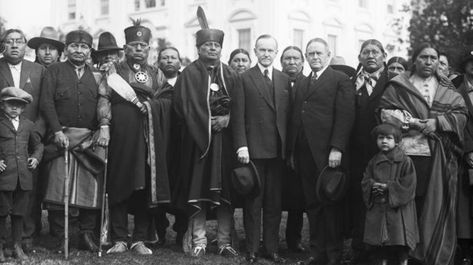 Osage Indians in Washington D.C., with President Coolidge. (Credit: Bettmann / Getty Images) Osage Tribe, Osage Nation, Killers Of The Flower Moon, Lost City Of Z, Flower Moon, Moon Images, University Of Arizona, Native American Tribes, Martin Scorsese