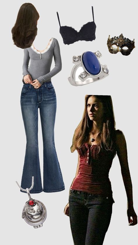 2000s Fashion Elena Gilbert, Bell Swan Outfit, Elena Gilbert Fall Outfits, How To Dress Like Elena Gilbert, Tvd Outfits Elena Gilbert, Elena Gilbert Outfits Shein, Eliana Gilbert Outfits, Danielle Campbell Outfit, Elena Gilbert Outfits Inspired