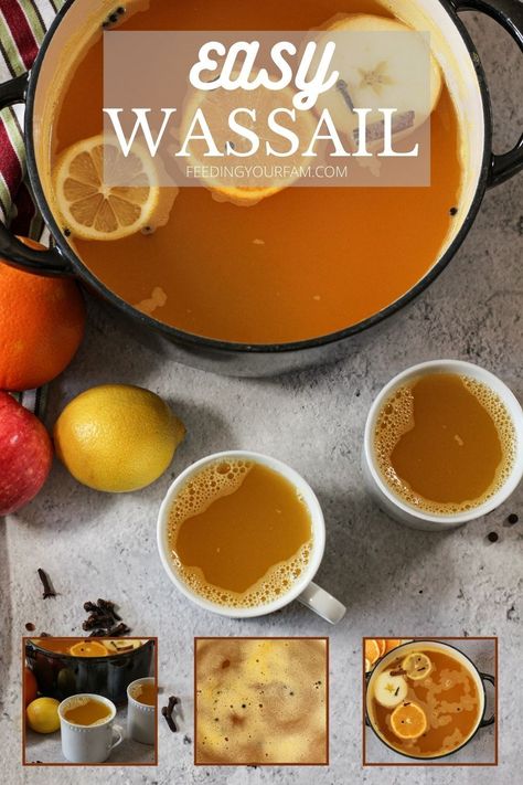 Best Wassail Recipe, Hot Wassail Recipe, Wassail Recipe Crockpot, Wassail Recipe Easy, Wassail Recipe, Healty Dinner, Spiced Drinks, Low Calorie Drinks, Christmas Menu