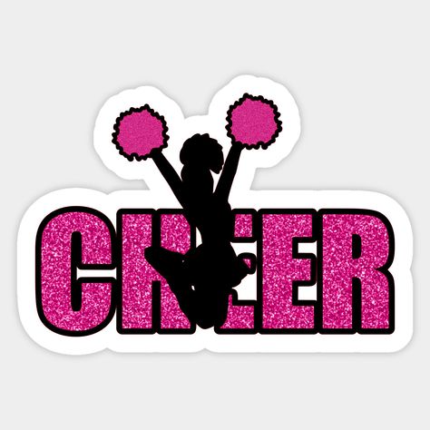 Cheer Stickers, Art Party Favors, Cheerleader Gifts, Cheerleading Mom, Cheerleading Team, Sports Decals, Preppy Stickers, Cheer Quotes, Cheer Team