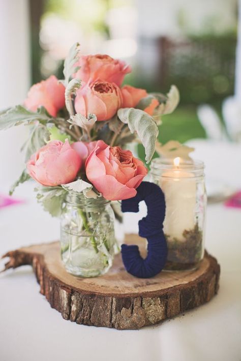 gorgeous navy blue and blush pink wedding centerpieces Blush Pink Wedding Centerpieces, Coral Wedding Decorations, Pink Wedding Centerpieces, Pink Wedding Decorations, Rustic Wedding Centerpieces, Coral Wedding, Blush Pink Weddings, Navy Blue Wedding, Wedding Table Decorations