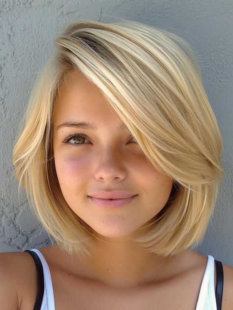 Best Bob Haircuts for Round Faces: Short, Medium, Pixie, Layered, and More Medium Pixie, Kids Bob Haircut, Bob Haircut For Girls, Balayage Long Hair, Bob Haircut For Round Face, Short Layered Bob Haircuts, Medium Short Haircuts, Haircuts For Round Faces