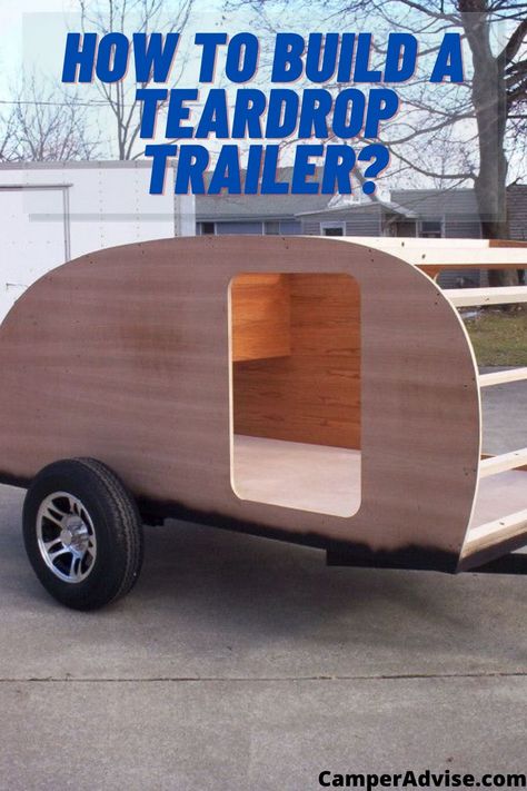 Teardrop Trailer Camping, Kombi Trailer, Vw California T6, Diy Teardrop Trailer, Teardrop Trailer Plans, Building A Teardrop Trailer, Homemade Trailer, Teardrop Camper Plans, Mini Caravan