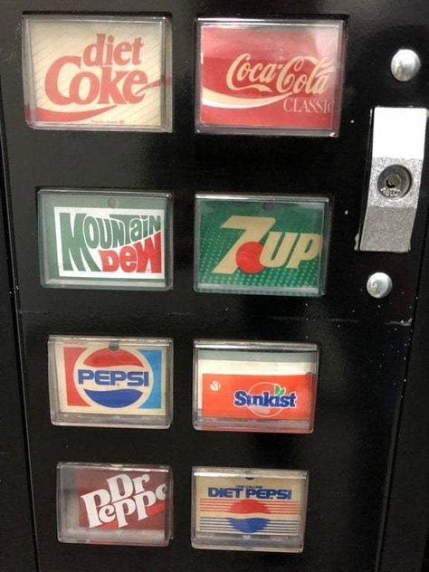 35 Pictures That Will Unlock Core Memories Millennials Didn’t Even Know They Had Step On A Lego, Soda Machines, Diet Pepsi, Original Engagement Rings, 80s Nostalgia, Diet Coke, Vending Machine, Back In Time, Coca Cola