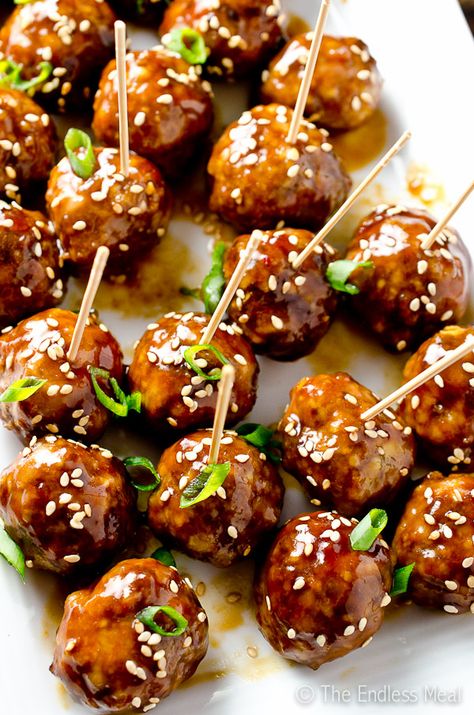 Hoisin Meatballs, Fingerfood Recipes, Paleo Appetizers, Christmas Homemade, Gluten Free Appetizers, Meat Appetizers, Party Appetizers Easy, Party Finger Foods, Xmas Food