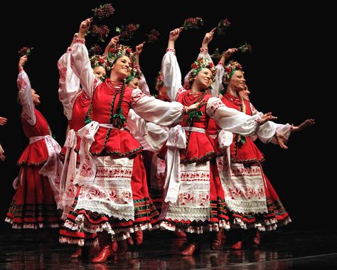 Members of the Rusalka Ukrainian dance troupe perform during their 50th anniversary gala at the Centennial Concert Hall. Cossack Dance, Ukrainian Dance, Russian Dance Traditional, Serbian Folklore Dance, Ukrainian Cultural Clothing, Russian Dance, Ritual Dance, Cultural Dance, Ukrainian Dress