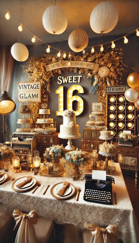 🎉 21 Stunning Sweet 16 Decoration Ideas That Will Wow Your Guests! 🌟 Sweet Sixteen Country Theme Party Ideas, Sweet 16 Photo Display Ideas, Sweet Sixteen Gold Theme, Lowkey Sweet 16 Party Ideas, Birthday Party Themes Sweet 16, Sweet Sixteen Color Schemes, Sweet 16 Fall Party Ideas, Sweet 16 Country Theme Ideas, Western Sweet 16 Party Ideas