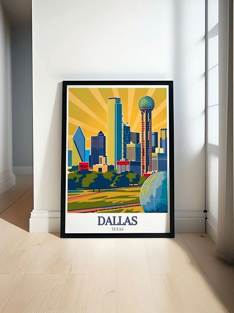 Dallas Travel Print Reunion Tower,ball in the Air Travel Poster Reunion Tower Ball in the Air Dallas Print texas Home Decor - Etsy Dallas Print, Dallas Travel, Texas Home Decor, Texas Wall Art, Dallas Skyline, Air Travel, Iconic Landmarks, Dallas Texas, Paper And Ink