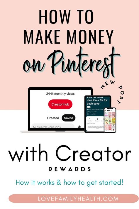 How to make money on Pinterest with the new Creator Rewards Program!