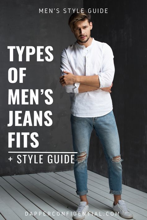 We’re in a period of menswear where we seem to have a boundless array of options - from vintage and classic to ultra-modern. We're sure that finding the ideal pair of jeans for you will be simpler now that we've addressed the question, "how should jeans fit?" Read the article now. Men Jeans Style Casual, Mens High Rise Jeans, Must Have Jeans Men, Men’s Jeans Style, Men’s Jeans 2023, Men’s Outfit With Jeans, Straight Fit Jeans Outfit Men, Mens Jeans Outfit Casual, Denim Trousers Outfit