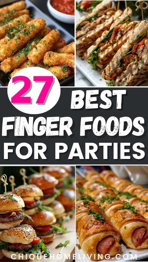 Hosting a party and need some scrumptious, easy-to-make bites to impress your guests? Check out these 27 delicious finger food ideas! From mini tacos to elegant Caprese skewers, these recipes are perfect for any occasion and will keep your guests coming back for more. Easy Party Finger Food, Party Finger Food Ideas, Cheap Paleo Meals, Party Finger Food, Cheap Vegetarian Meals, Finger Food Ideas, Superbowl Food, Best Party Appetizers, Delicious Appetizer Recipes