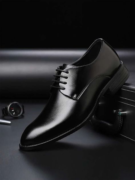 Men Suit Shoes, Official Shoes, Mens Black Dress Shoes, Men's Wedding Shoes, Men Shoes Formal, Men's Dress Shoes, Groom Shoes, Shoes Party, Leather Formal Shoes