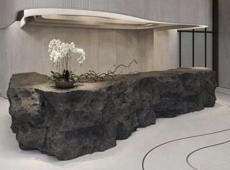 Stone Bar Table, Rock Reception Desk, Stone Reception Counter, Stone Bar Counter, Stone Kitchen Counter, Concrete Reception Desk, Stone Reception, Stone Reception Desk, Rock Interior