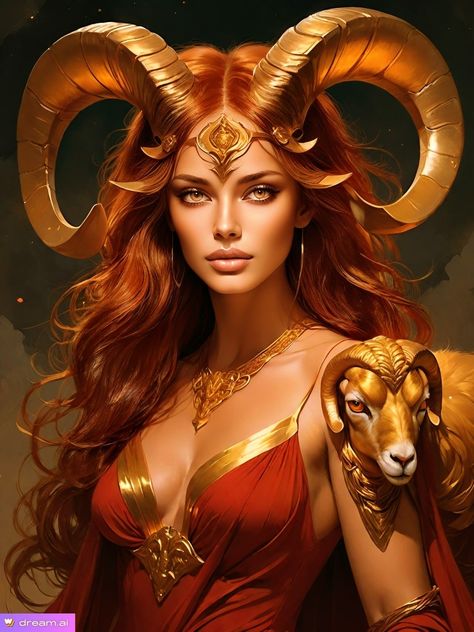 Aries ♈️ Aries Costume Zodiac, Aries Sign Wallpaper, Aries Halloween Costume, Aries Woman Art, Aries Costume, Aries Horns, Aries God, Aries Makeup, Aries Witch