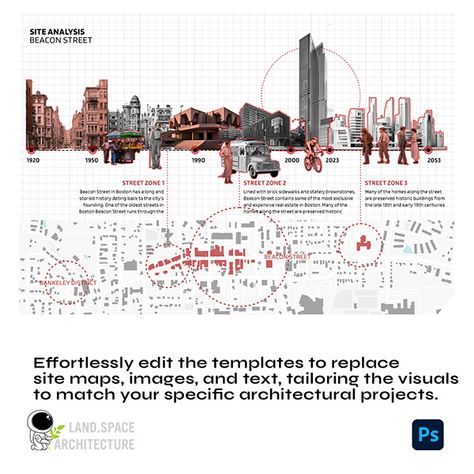 Interior Site Analysis, Timeline Visualization, Architecture Thesis Presentation, Architectural Mapping, Photoshop Tree, Timeline Architecture, Site Analysis Sheet, Architecture Site Analysis, Trees Architecture