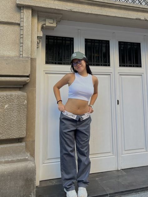 Gray Dickies Pants Outfits, Gray Dickies Outfit, Grey Dickies Outfit, Dickies Outfit, Dickies Pants, New Era Cap, Pants Outfit, Fashion Inspo, Cute Outfits