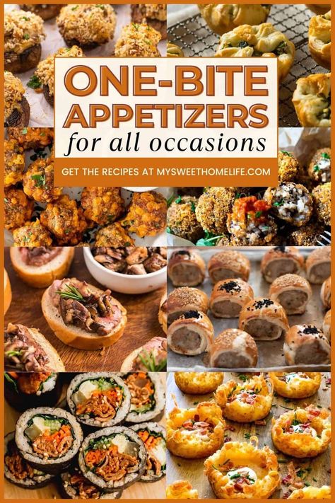 Party prep just leveled up with these one bite wonders: Check out these 35 one bite appetizers perfect for your next gathering. Appetizer That Goes With Wine, Mini Appetizers Thanksgiving, Appetizer Snack Board, Savory Bite Size Appetizers, Appetizers For A Dinner Party, Horderves Appetizers Easy Party, Asparagus Recipes Appetizers, Meat Party Appetizers, Top Rated Appetizer Recipes