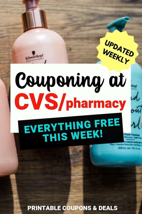 Find out everything that is free at CVS this week. Get up to date CVS coupons at save at CVS! Updated weekly #couponing #frugalliving Cvs Couponing This Week, Cvs Finds, Coupon Hacks, Couponing Tips, How To Start Couponing, Best Coupon Sites, Couponing For Beginners, Manufacturer Coupons, Cvs Couponing