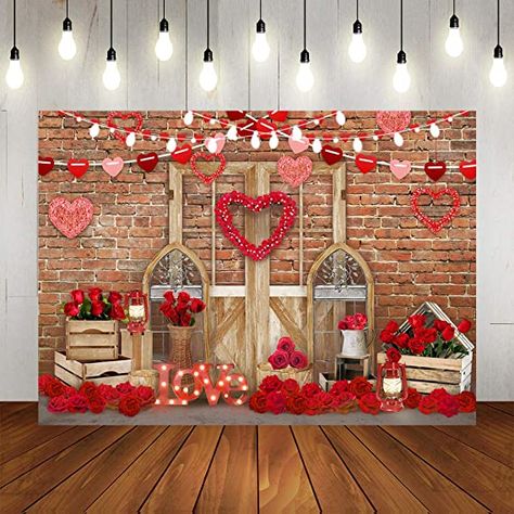 Valentine Backdrop Ideas, Father Daughter Dance Ideas, Valentines Backdrop, Valentine Photo Backdrop, Valentine Photoshoot, Ballon Banner, Valentine Backdrop, Props Background, Valentine's Dinner