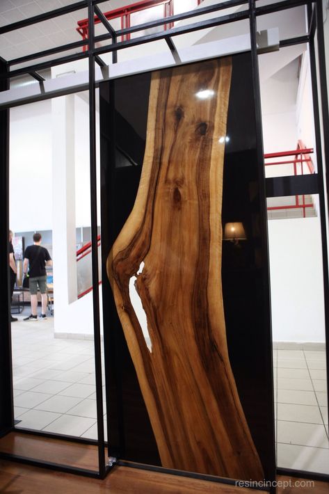 Epoxy Door Ideas, Live Edge Door, Resin Doors, Epoxy Door, Resin Door, Diy Resin Table, Wood Resin Table, Wood Table Design, Live Edge Furniture