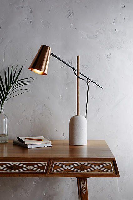 Best Stylish Task & Desk Lamps - High to Low — Annual Guide 2016 | Apartment Therapy Office Desk Lighting, Desk Lamp Ideas, Diy Desk Lamp, Task Desk, Task Lights, Best Desk Lamp, Desk Lamp Design, Copper Table Lamp, Lamp Makeover