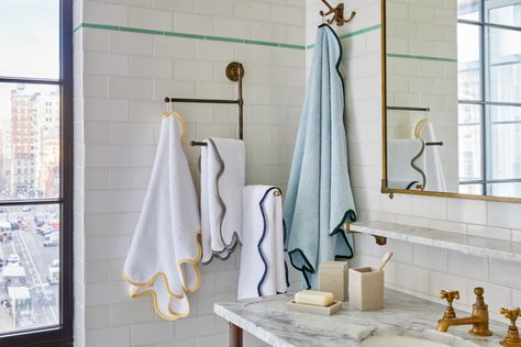 Furbish Studio, Yellow Towels, White Sage, Color Analysis, Unique Homes, Retail Furniture, Soft Towels, Bathroom Essentials, Bath Rugs