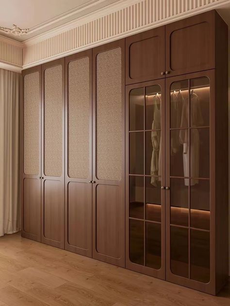 Dressing Room Wooden Design, 5 Shutter Wardrobe Design, Teak Wardrobe Design, Entrance Closet Ideas Modern, Wardrobe Design Bedroom With Dressing, Wardrobe Furniture Design, Curved Wardrobe, Wardrobe Design Bedroom Indian, Contemporary Wardrobe Design