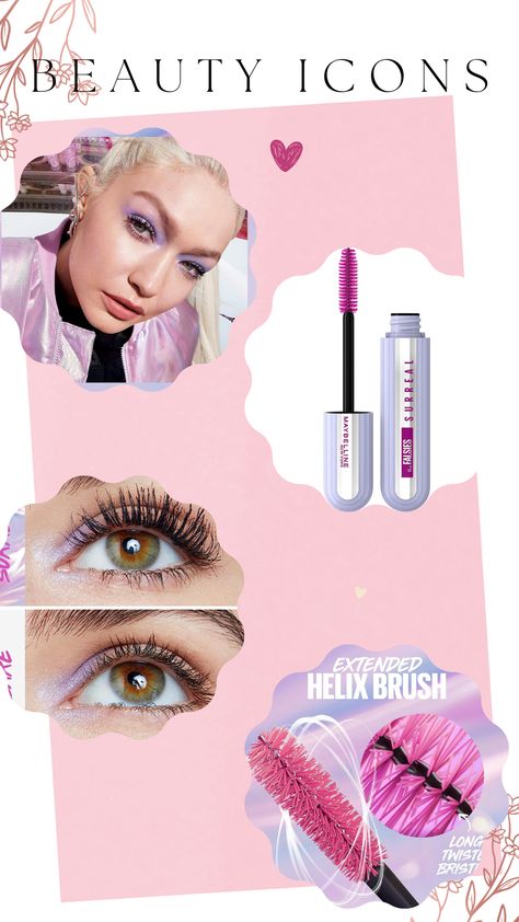 ✨Maybelline brings you The Falsies Surreal Extensions Washable Mascara to extend your eyelash reality with 36% more length. Buildable Falsies Mascara delivers surreal lashes with 10X volume. Wears for up to 24HR for that false lash look. Surreal Lashes In Seconds: Hybrid Fiber technology, a mix of fibers of different sizes up to 3mm, and our extended helix brush load lashes with surreal impact. #maybelline #mascara #fashion Falsies Mascara, Maybelline Falsies, Maybelline Mascara, Blackest Black, Lengthening Mascara, False Lashes, Helix, Concert Outfit, Maybelline