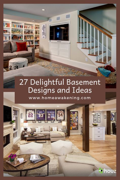 27 delightful basement ideas #basement #finishedbasement #homedesign Basement Remodeling Diy, Small Basement Remodel, Diy Basement, Basement Bedroom, Small Basements, Waterproofing Basement, Basement Makeover, Basement Walls, Basement Design Ideas