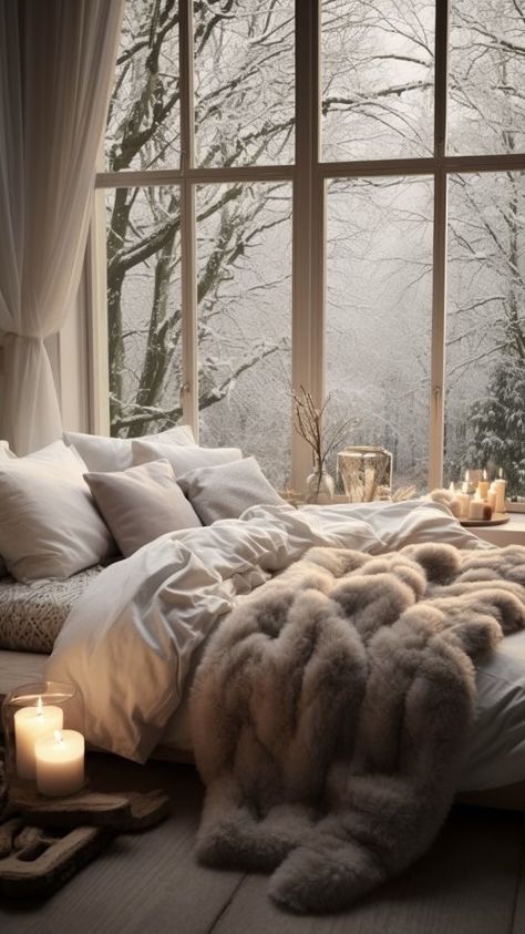 Winter Bedroom, Cozy Room Decor, Cozy Room, Room Inspiration Bedroom, Dream Rooms, Winter House, Dream House Decor, Beautiful Bedrooms, Dream Bedroom