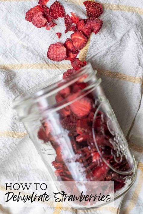 Dehydrated strawberries are a versatile, tasty, and healthy snack that you won't be able to resist. So, if you find yourself with an abundance of fresh strawberries, don't let them go to waste. Give dehydrating a try, and you'll be hooked in no time! #ablossominglife #howtodehydratestrawberries #preservingstrawberries #strawberries Dehydrate Strawberries, Dehydrated Strawberries, Strawberry Slice, Let Them Go, Fruit Slice, Dried Strawberries, Fresh Strawberries, Frozen Strawberries, The Harvest