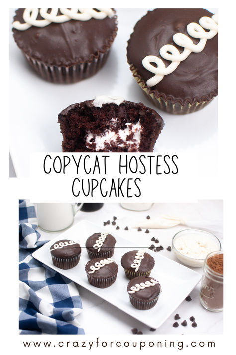 Indulge in the nostalgic flavors of your childhood with our exquisite Copycat Hostess Cupcakes. These delectable treats capture the essence of the iconic Hostess Cupcakes, offering a delightful balance of moist chocolate cake and velvety cream filling. Perfect for parties, gatherings, or simply satisfying your sweet tooth, our Copycat Hostess Cupcakes are a delightful throwback to classic Americana Hostess Cupcake Filling, Copycat Hostess Cupcakes, Hostess Chocolate Cupcakes, Homemade Hostess Cupcakes, Hostess Cupcake Recipe, Cupcake Filling Recipes, Cupcake Filling, Gourmet Cupcake Recipes, Little Debbie Snack Cakes