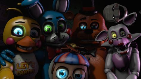 [FNAF SFM] Group Hug! Fnaf Sfm, 3 Year Anniversary, I Love You Drawings, Group Hug, Fnaf Freddy, Scott Cawthon, Funtime Foxy, Circus Baby, Fnaf Wallpapers