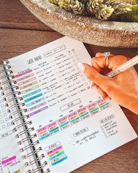 Angie Bellemare on Instagram: “PLAN WITH ME ✏️📖 This is the system that I’ve used for over two years in my own little dotted notebooks and I decided to make it come to…” Angie Bellemare, Love Means, Instagram Plan, Bullet Journal Ideas Templates, Planner Organisation, Dotted Notebook, Plan With Me, Planner Obsessed, Dot Journals