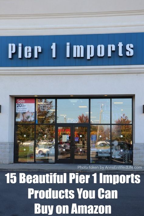 15 Beautiful Pier 1 Imports Products You Can Buy on Amazon. Pier 1 Imports is a great place to find tons of unique decorative items for your home. And if you are a fan of this fun home store, I have great news for you! You can now buy a variety of amazing Pier 1 products on Amazon thanks to their new Amazon shop. #homedecor #decor Pier One Imports Decor, Pier One Imports, Pier 1, Pier 1 Imports Decor, Long Wharf Supply, Powell Bookstore, Antique Stores In Pigeon Forge, Powell’s Bookstore, Arkansas Antique Stores