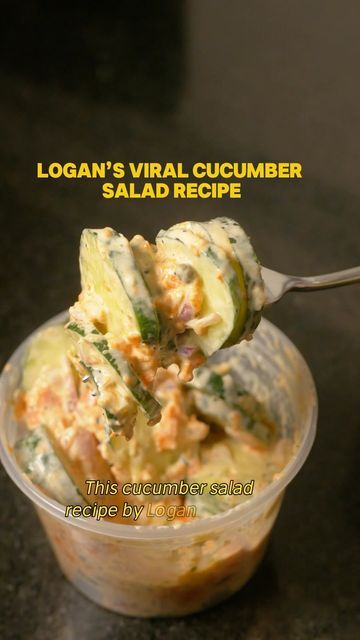 Cucumber Cobb Salad, Logan’s Cucumbers Recipe, Logan Cucumber Salad Recipe, Logan Cucumber Recipes, Viral Cucumber Salad Recipe, Logan Cucumber Salad, Smoked Salmon Salad Recipes, High Protein Low Carb Recipes Dinner, Viral Cucumber